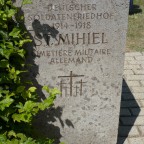 Inside there are still original german unit and indivdual headstones as none usually survive